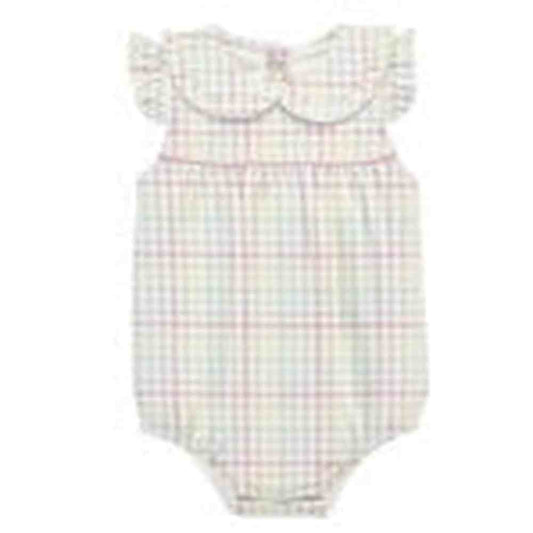 Baby Club Chic 3-6 Mo / Multicolor Baby Club Chic Girls Gingham Sunshine Angel Wing Bubble