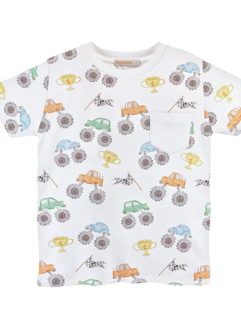 Baby Club Chic Monster Trucks T-Shirt