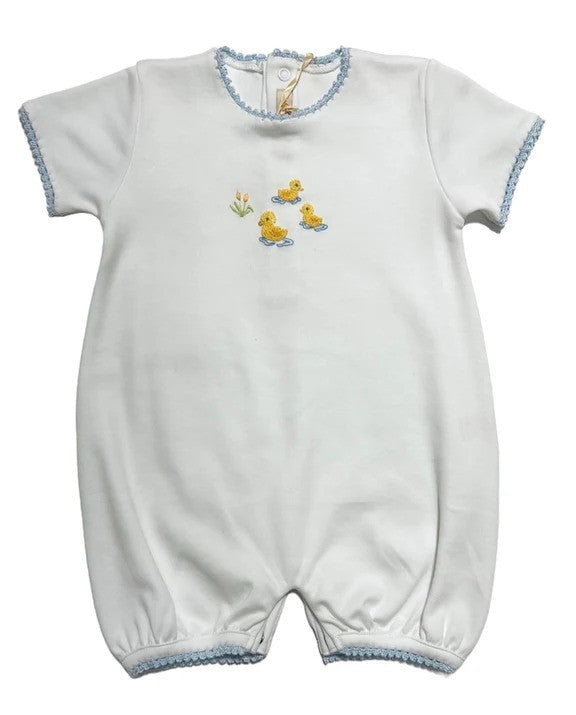 Baby Club Chic Three Little Ducks Embroidered Romper