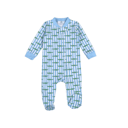 Baby Loren Bayou Kids / Newborn Baby Loren Bayou Kids Zipper Footie