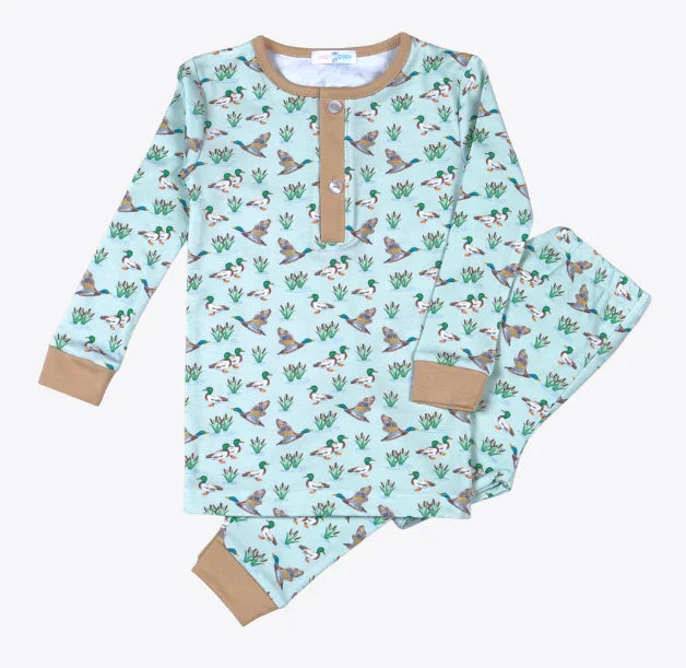 Baby Loren Boys Sleepwear Mallard Ducks / 2 Toddler Baby Loren Boys Mallard Ducks Two-Piece Loungewear