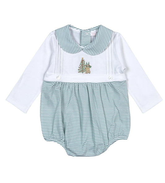 Baby Loren Christmas Pals Embroidered Bubble