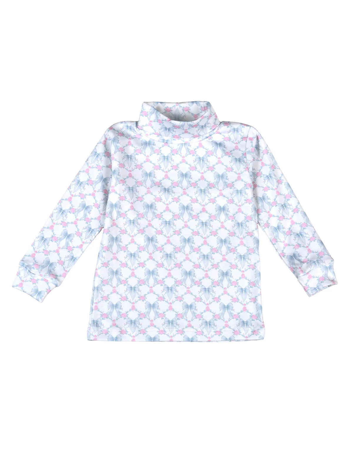Baby Loren Girls Shirts Blue Coquettes / 12-18 Mo Baby Loren Girls Blue Coquettes Turtleneck