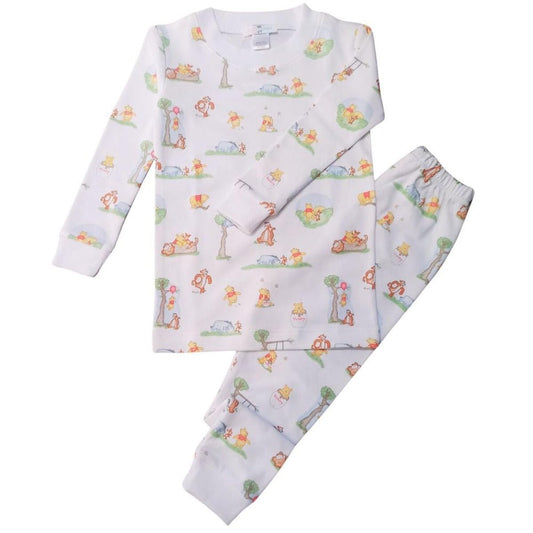 Baby Loren Toddler 2 Toddler / Multi Baby Loren Honey Bear Pima Two Piece Loungewear