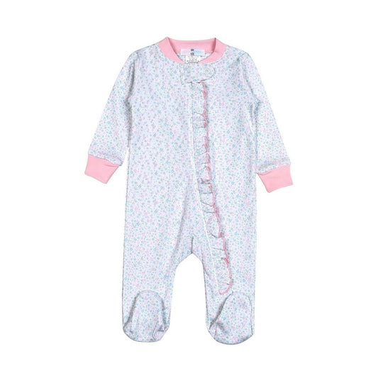 Baby Loren Mini Floral Zipper Footie