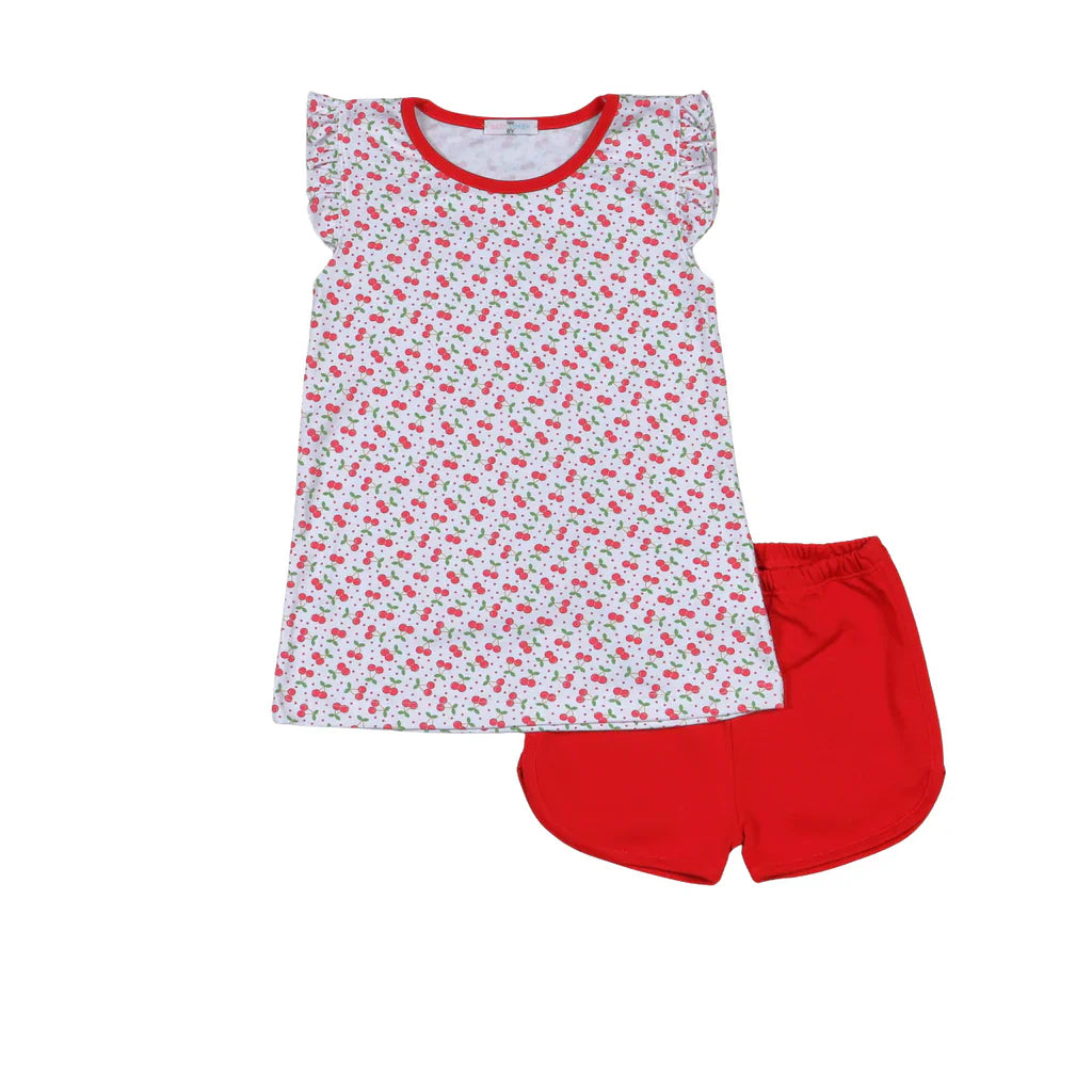 Baby Loren Cherries / 4 Baby Loren Sweet as Cherries Short Set