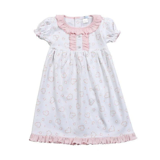 Baby Loren Girls Apparel Neutral / 2 Toddler Baby Loren Sweetheart Roses Morning Dress