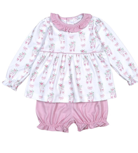 Baby Loren Twinkle Toes Pima Bloomer Set