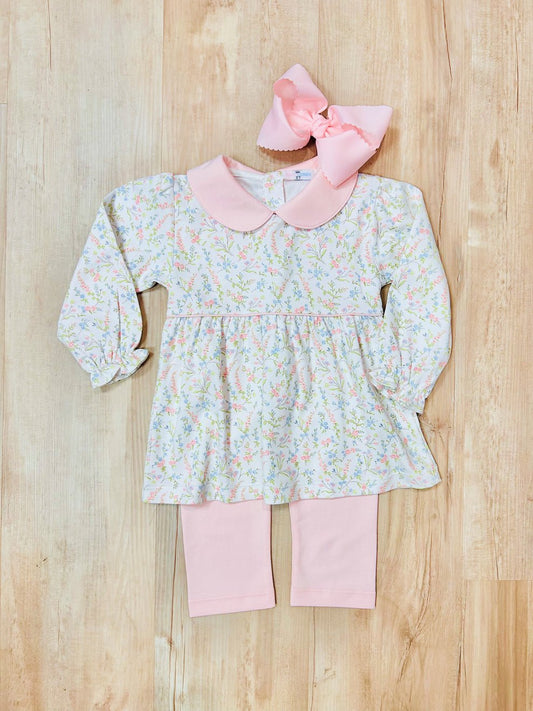 Baby Loren Vivian Floral Pima Pant Set