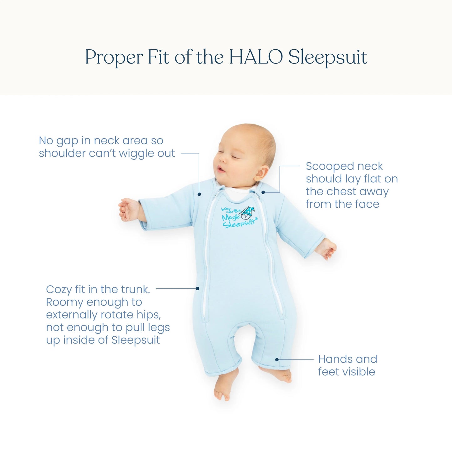 HALOBaby Merlin's Magic Sleepsuit® 100% CottonBabysupermarket