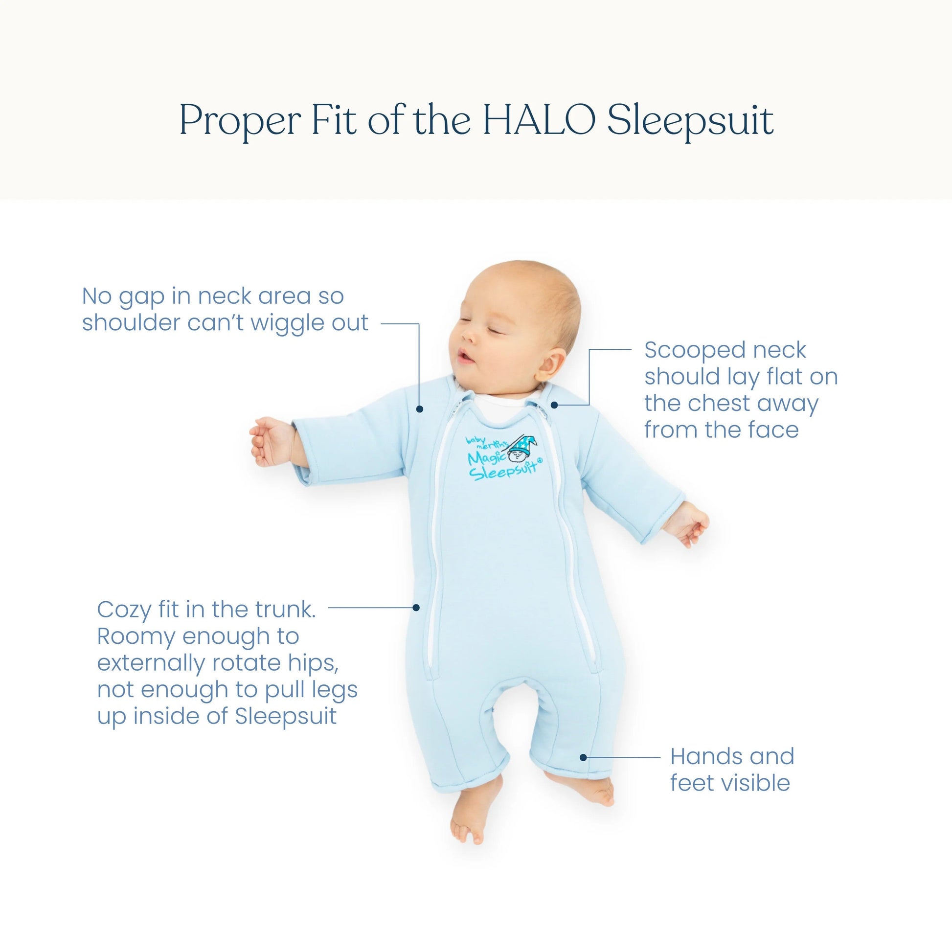 HALOBaby Merlin's Magic Sleepsuit® 100% CottonBabysupermarket