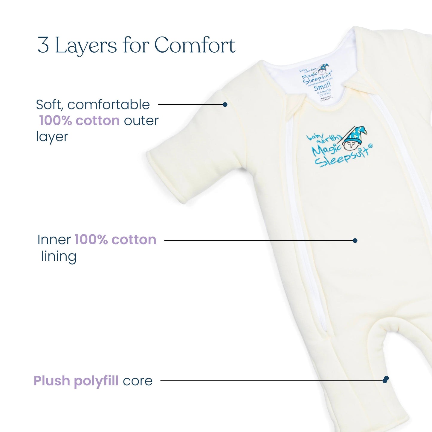 HALOBaby Merlin's Magic Sleepsuit® 100% CottonBabysupermarket