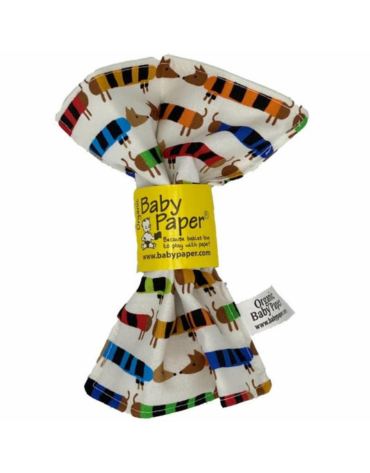 Baby Paper Infant Toys Baby Paper Organic Dachshund