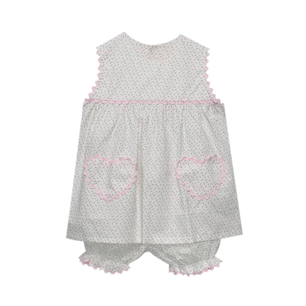 Baby Sen Pink / 12 Mo Baby Sen Kyle Bloomer Set - Sweet on Summer