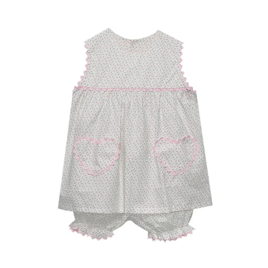 Baby Sen Pink / 12 Mo Baby Sen Kyle Bloomer Set - Sweet on Summer
