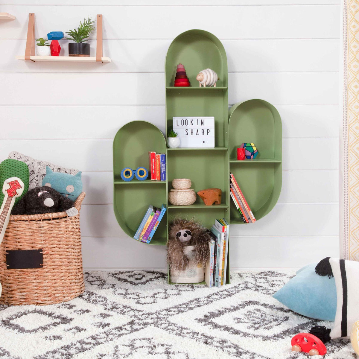 Babyletto Bookcases Sage Green Babyletto Cactus Bookcase