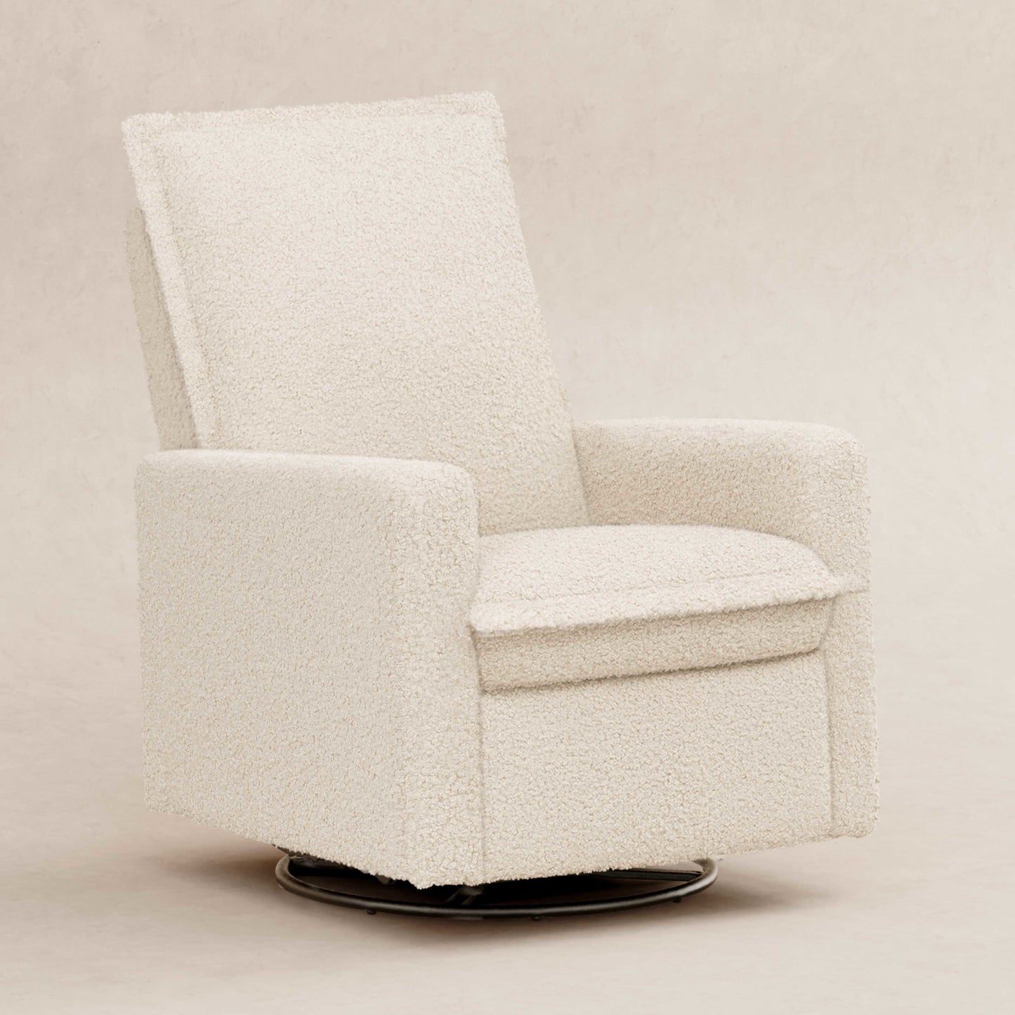 Babyletto Gliders & Rockers Almond Teddy Loop Babyletto Cali Flange Recliner and Swivel Glider