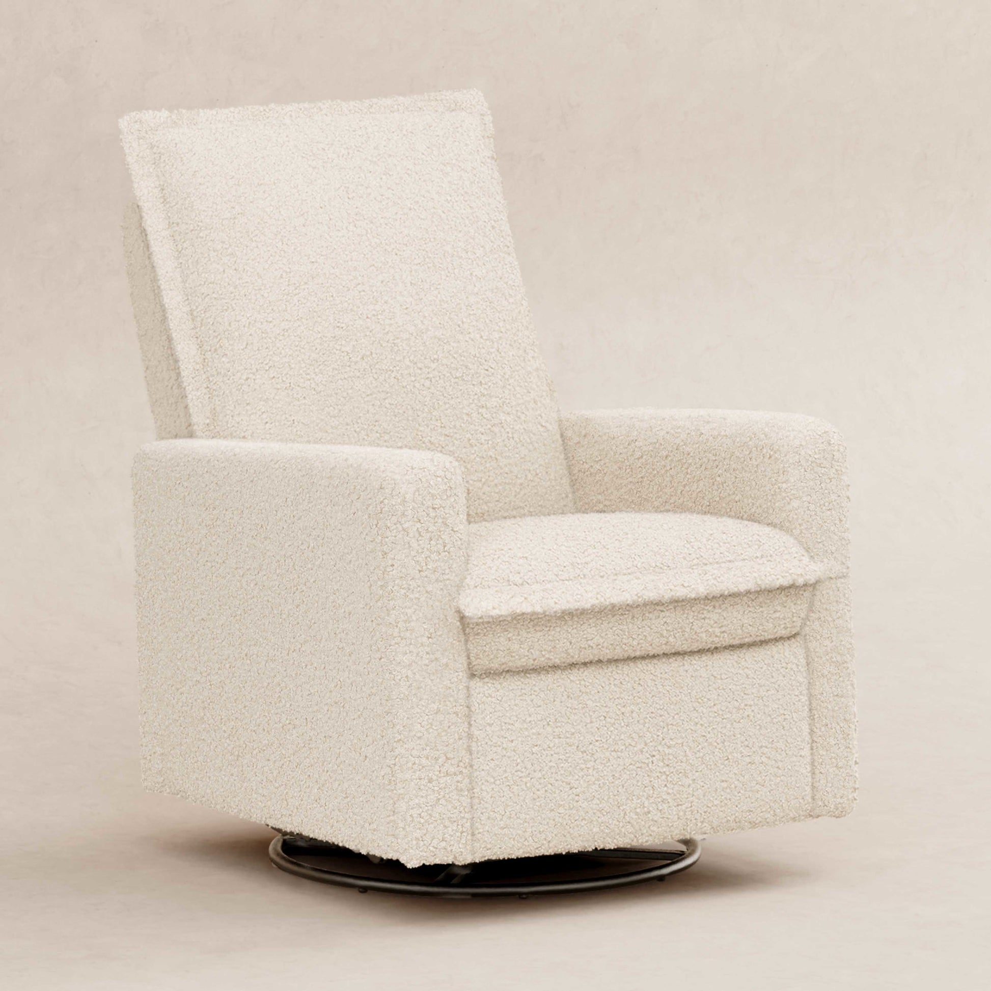 Babyletto Gliders & Rockers Almond Teddy Loop Babyletto Cali Flange Recliner and Swivel Glider