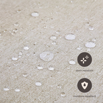 Babyletto Gliders & Rockers Performance Beach Eco-Weave with Light Wood Base Babyletto Cali Pillowback Chair and a Half Glider in Eco-Performance Fabric | Water Repellent & Stain Resistant