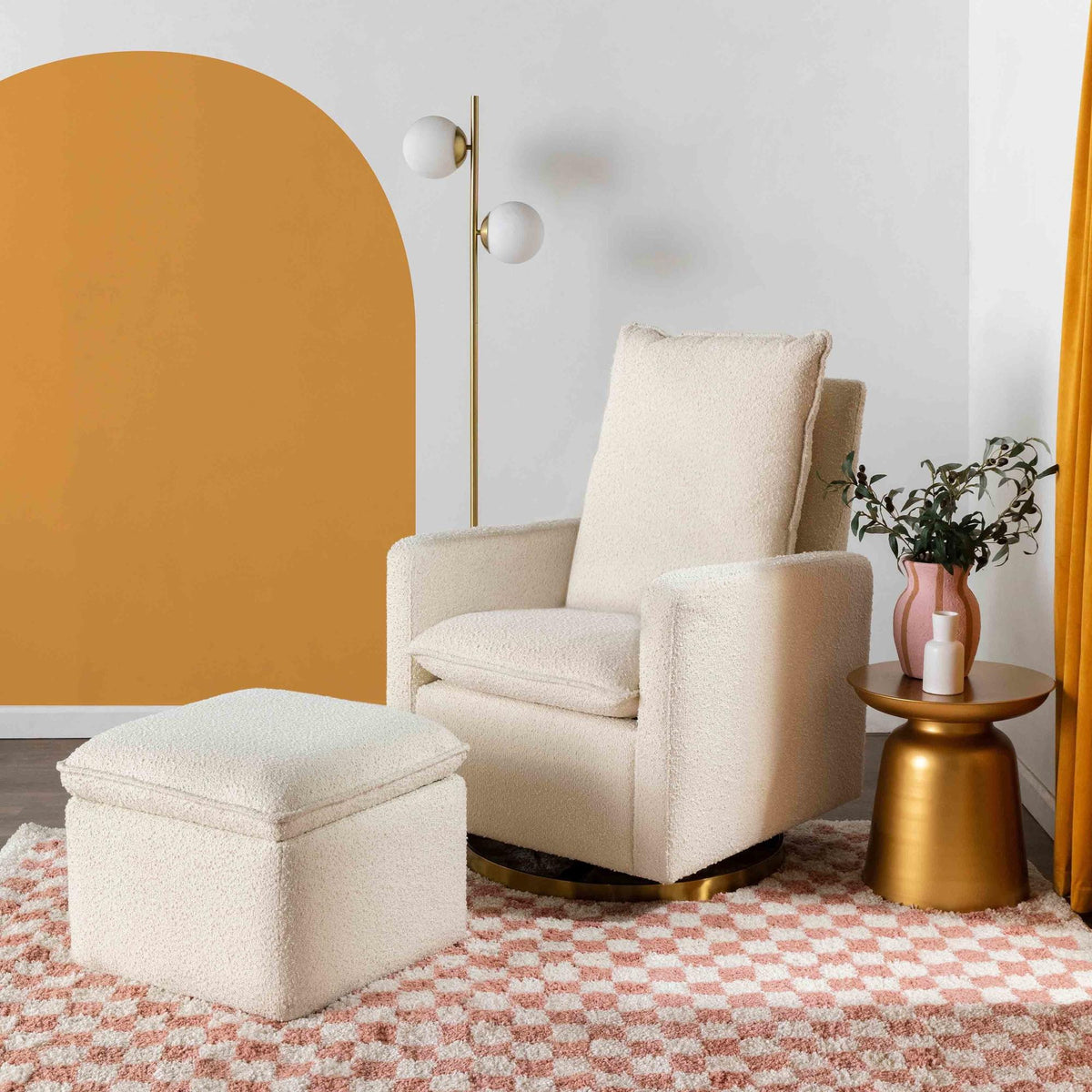 BabylettoBabyletto Cali Storage Ottoman in BoucleBabysupermarket
