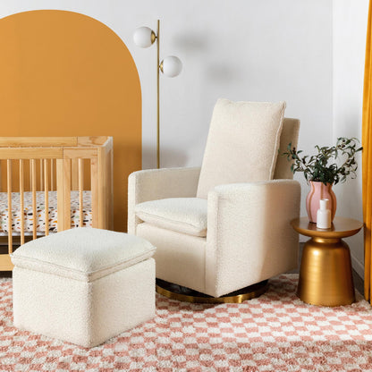 Babyletto Ottomans Ivory Boucle Babyletto Cali Storage Ottoman in Boucle