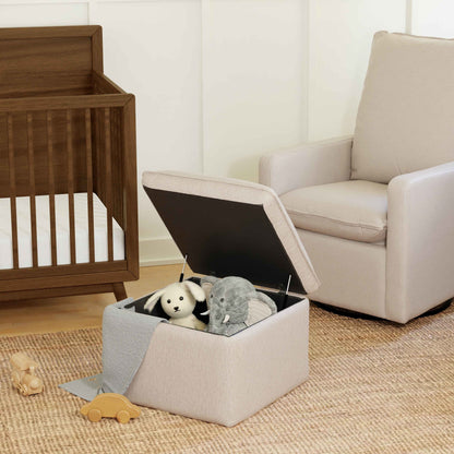Babyletto Ottomans Babyletto Cali Storage Ottoman in Eco-Performance Fabric | Water Repellent & Stain Resistant