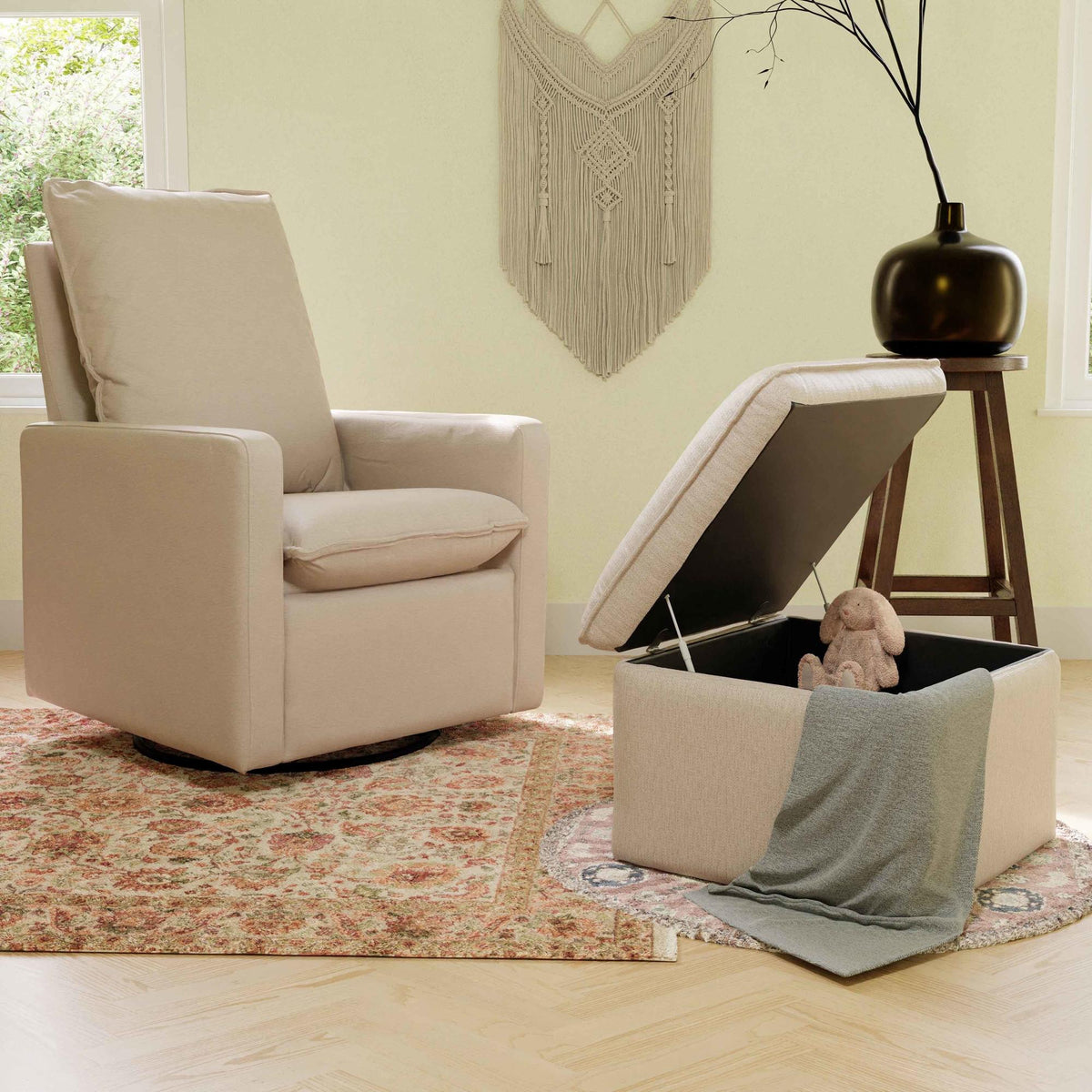 BabylettoBabyletto Cali Storage Ottoman in Eco-Performance Fabric | Water Repellent & Stain ResistantBabysupermarket