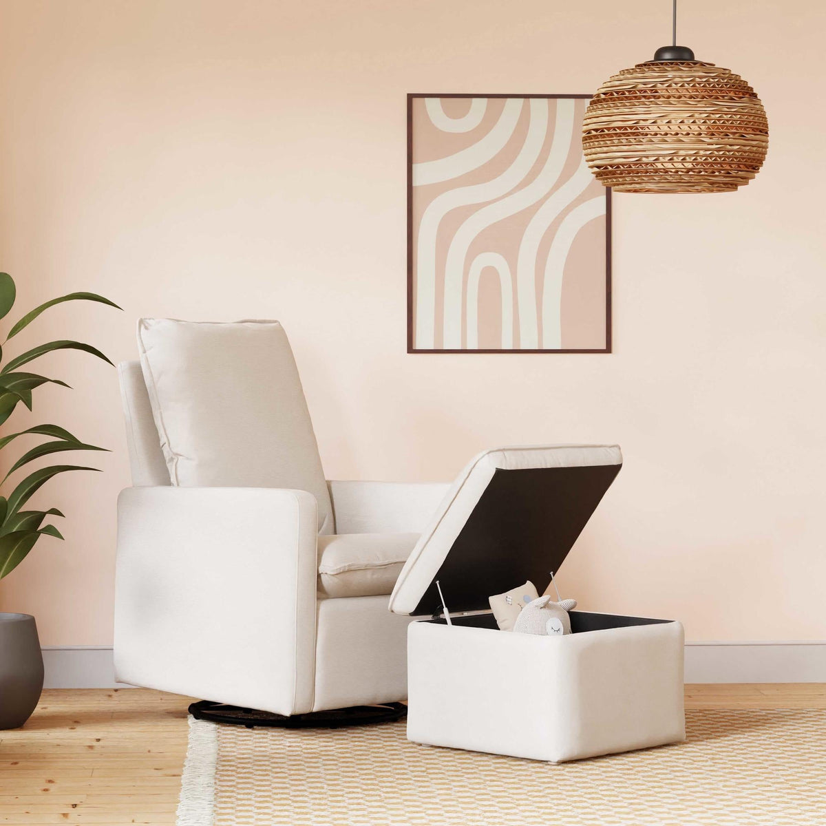 BabylettoBabyletto Cali Storage Ottoman in Eco-Performance Fabric | Water Repellent & Stain ResistantBabysupermarket