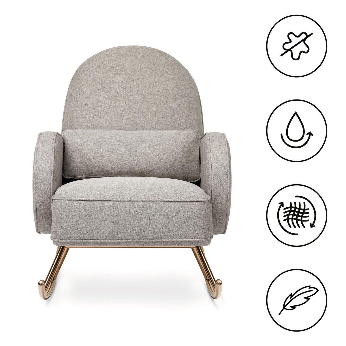 Babyletto Gliders & Rockers Babyletto Compass Rocker in Eco-Performance Fabric | Water Repellent & Stain Resistant
