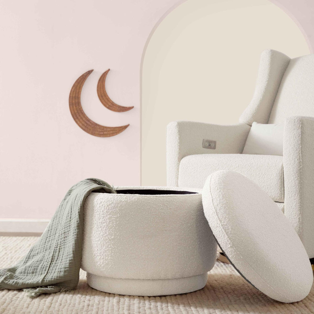 BabylettoBabyletto Enoki Storage Ottoman in BoucleBabysupermarket