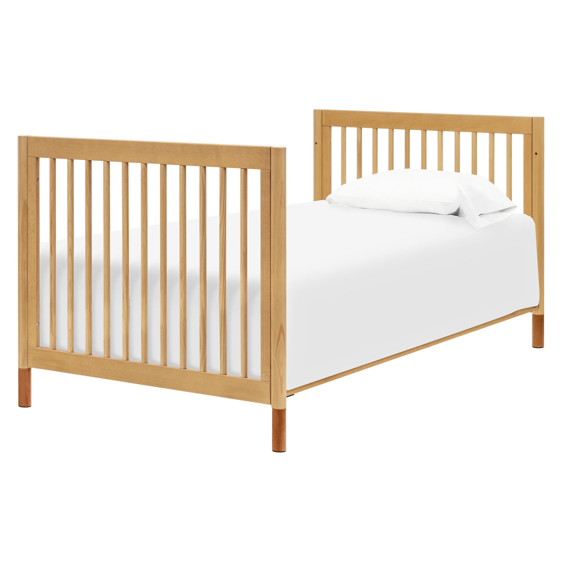 Babyletto Cribs Natural Walnut & Gold Feet Babyletto Gelato 4-in-1 Convertible Mini Crib