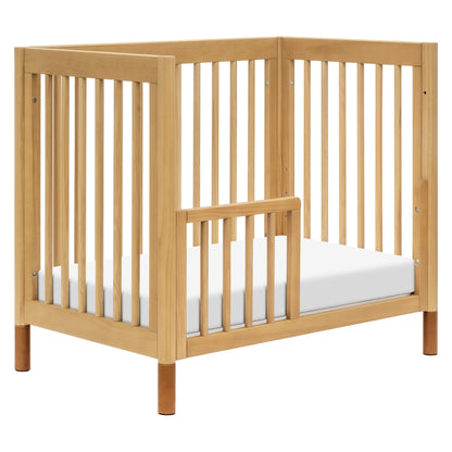 Babyletto Cribs Natural Walnut & Gold Feet Babyletto Gelato 4-in-1 Convertible Mini Crib