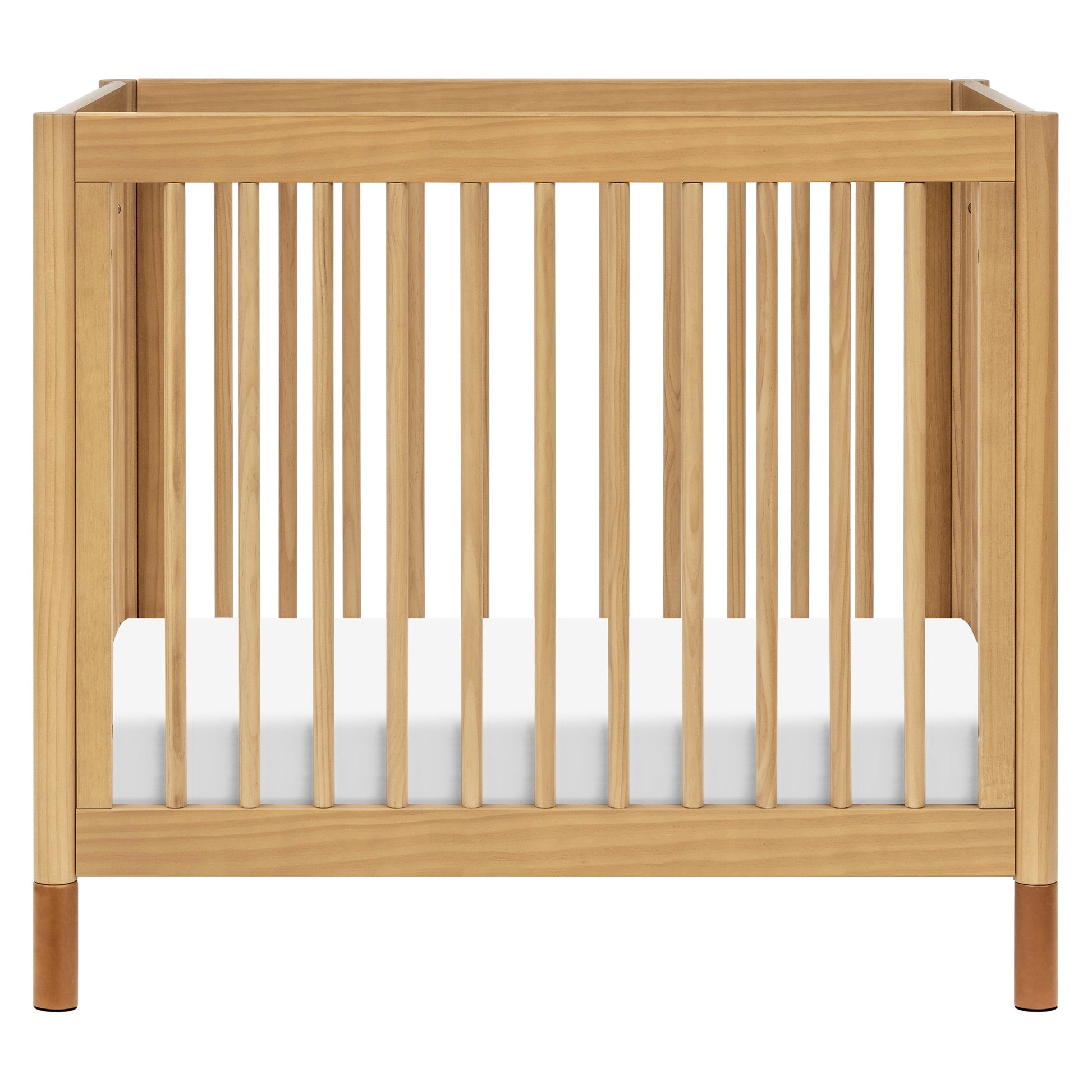 Babyletto Cribs Natural Walnut & Gold Feet Babyletto Gelato 4-in-1 Convertible Mini Crib