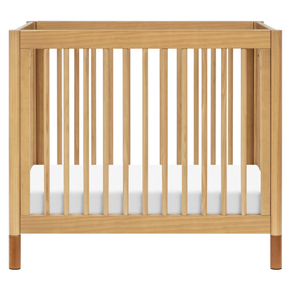 Babyletto Cribs Natural Walnut & Gold Feet Babyletto Gelato 4-in-1 Convertible Mini Crib