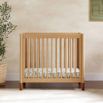 Babyletto Cribs Natural Walnut & Gold Feet Babyletto Gelato 4-in-1 Convertible Mini Crib