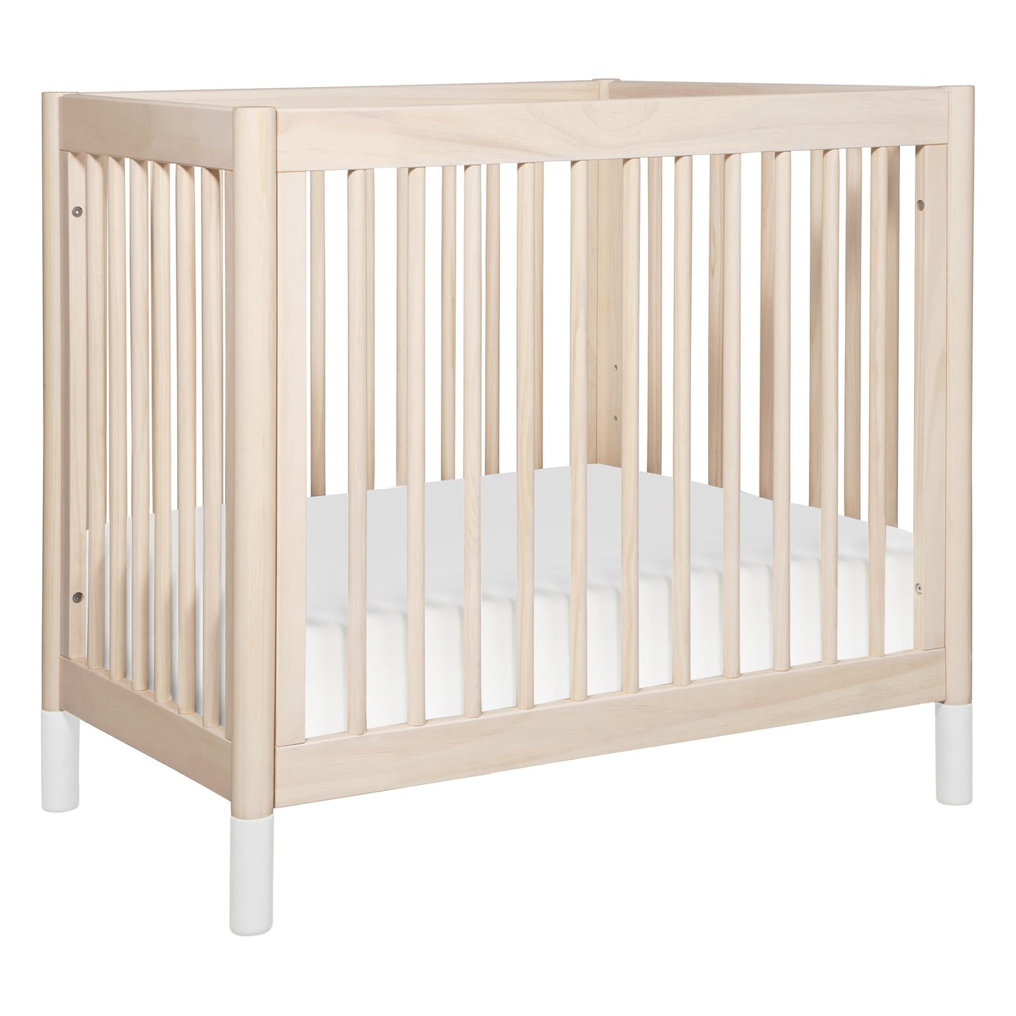 Babyletto Cribs Natural Walnut & Gold Feet Babyletto Gelato 4-in-1 Convertible Mini Crib