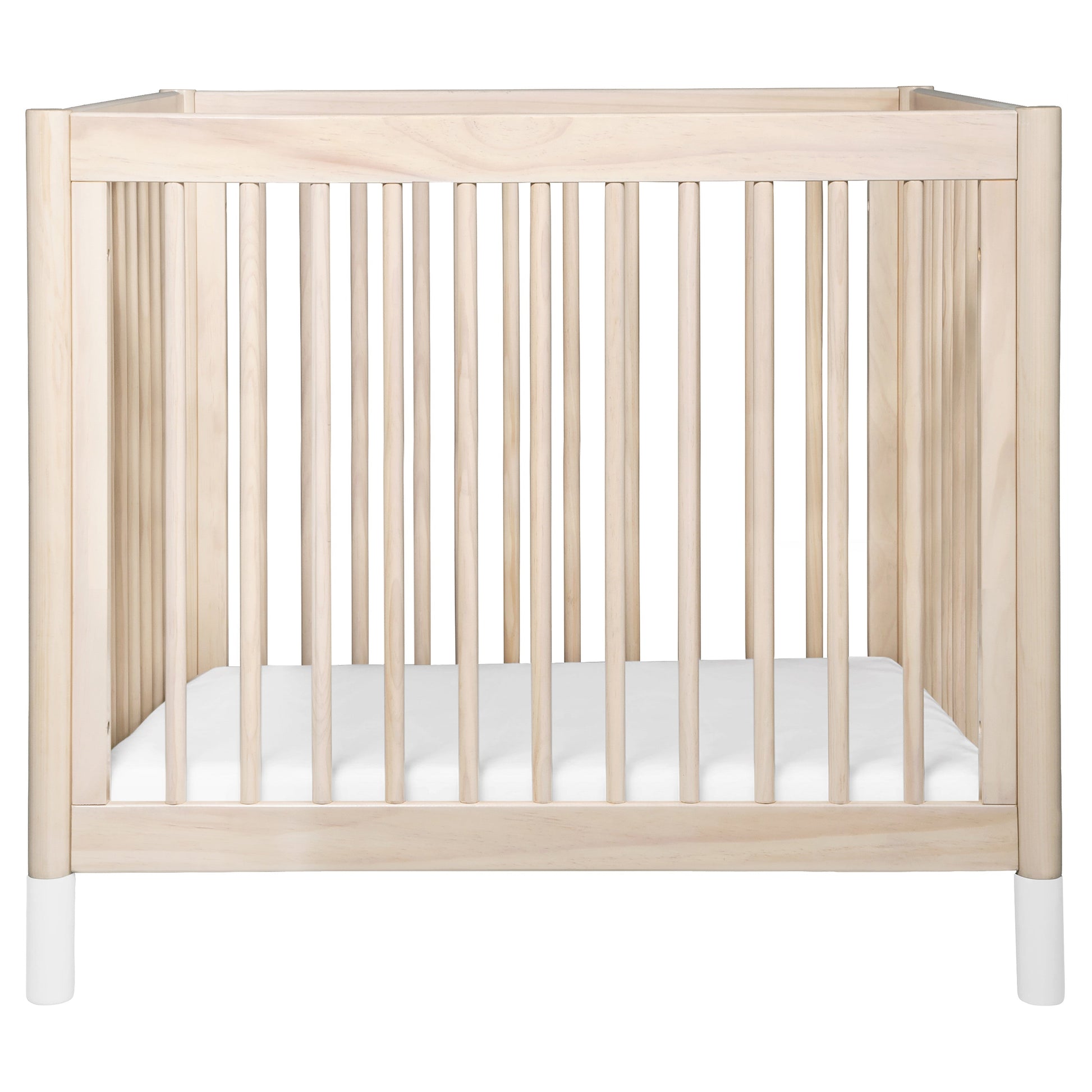 Babyletto Cribs Natural Walnut & Gold Feet Babyletto Gelato 4-in-1 Convertible Mini Crib