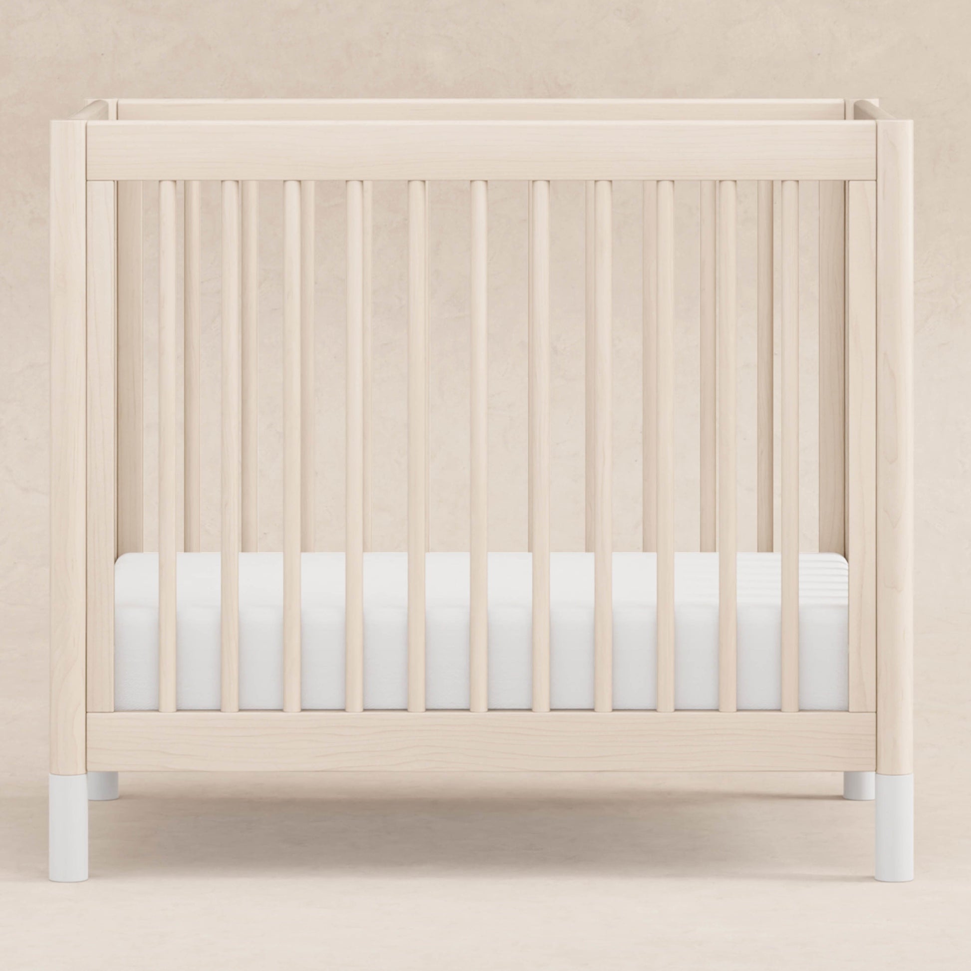 Babyletto Cribs Natural Walnut & Gold Feet Babyletto Gelato 4-in-1 Convertible Mini Crib