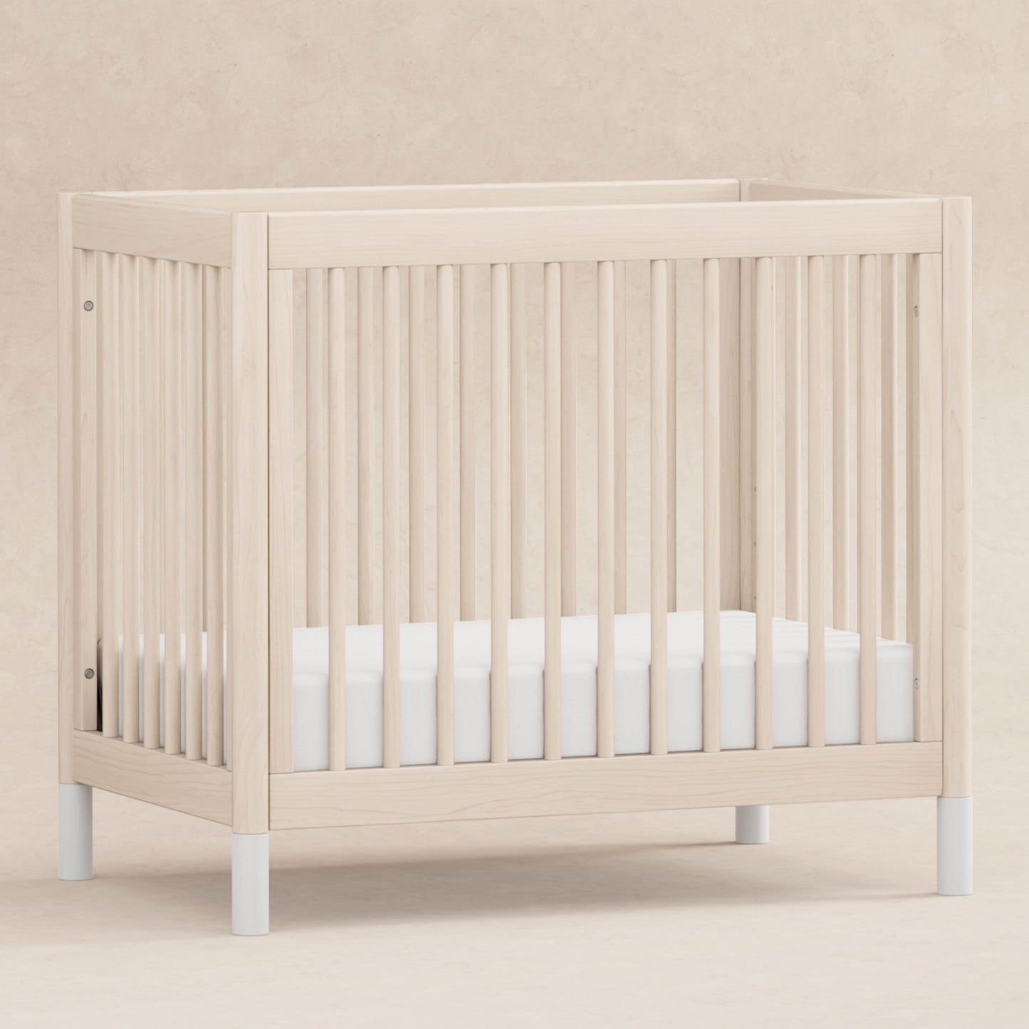 Babyletto Cribs Natural Walnut & Gold Feet Babyletto Gelato 4-in-1 Convertible Mini Crib