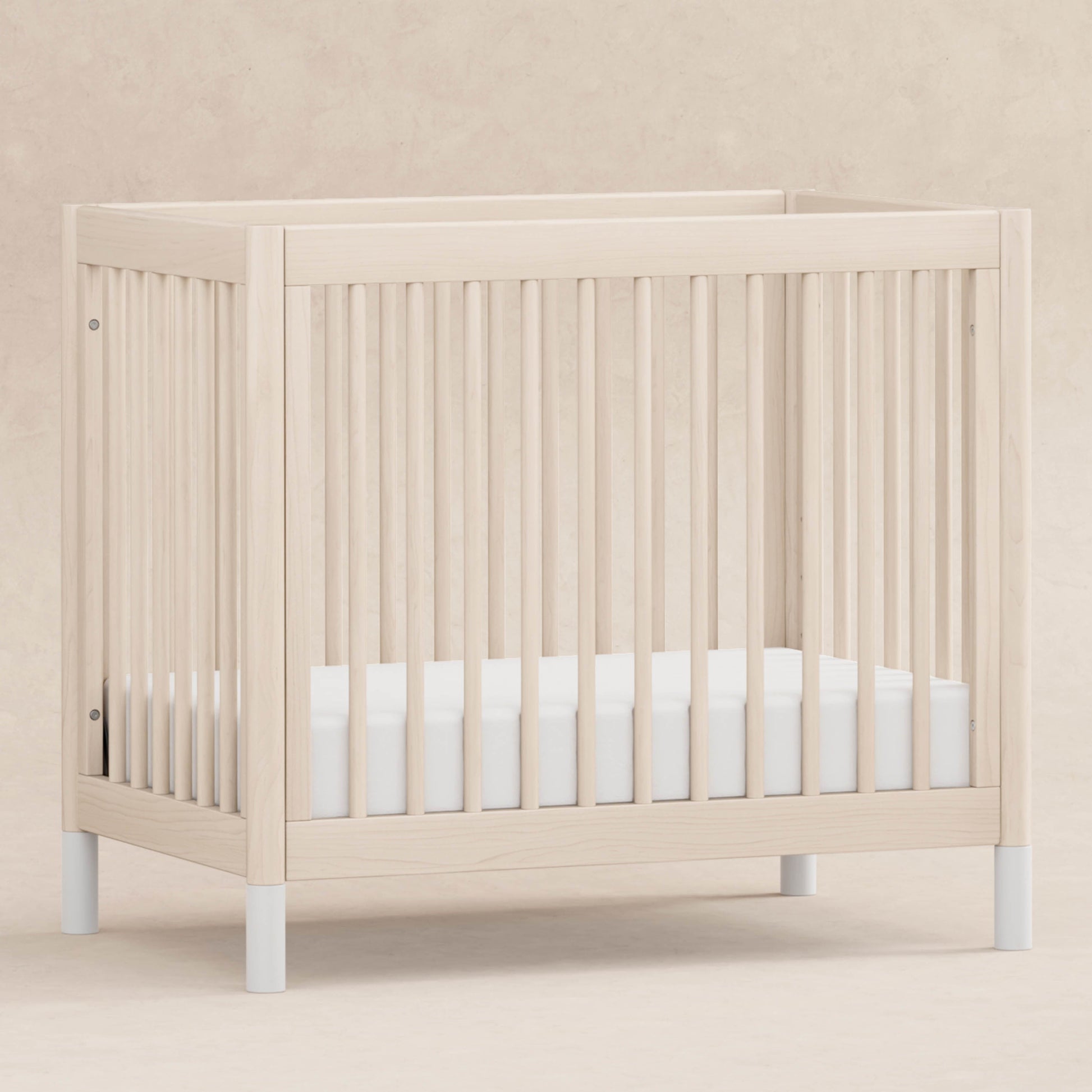 Babyletto Cribs Natural Walnut & Gold Feet Babyletto Gelato 4-in-1 Convertible Mini Crib