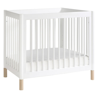 Babyletto Cribs Natural Walnut & Gold Feet Babyletto Gelato 4-in-1 Convertible Mini Crib