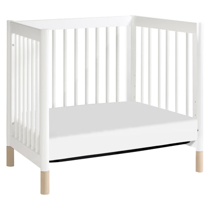 Babyletto Cribs Natural Walnut & Gold Feet Babyletto Gelato 4-in-1 Convertible Mini Crib