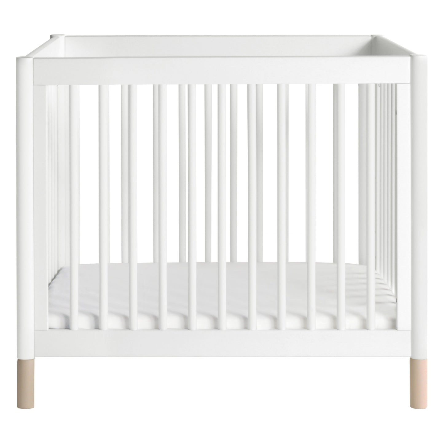 Babyletto Cribs Natural Walnut & Gold Feet Babyletto Gelato 4-in-1 Convertible Mini Crib