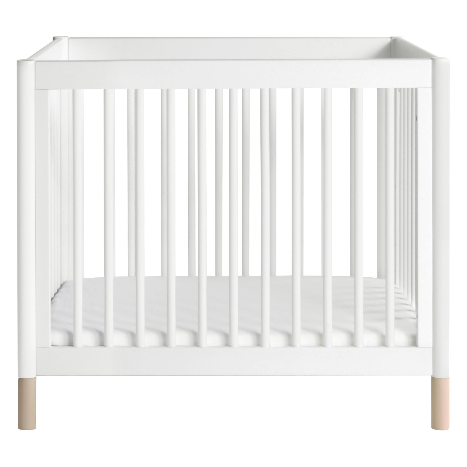 Babyletto Cribs Natural Walnut & Gold Feet Babyletto Gelato 4-in-1 Convertible Mini Crib