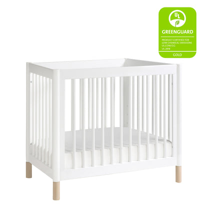 Babyletto Cribs Natural Walnut & Gold Feet Babyletto Gelato 4-in-1 Convertible Mini Crib
