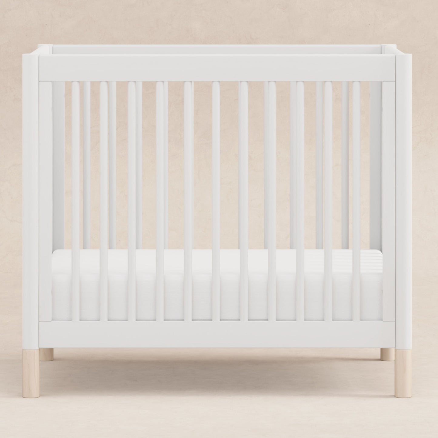 Babyletto Cribs Natural Walnut & Gold Feet Babyletto Gelato 4-in-1 Convertible Mini Crib