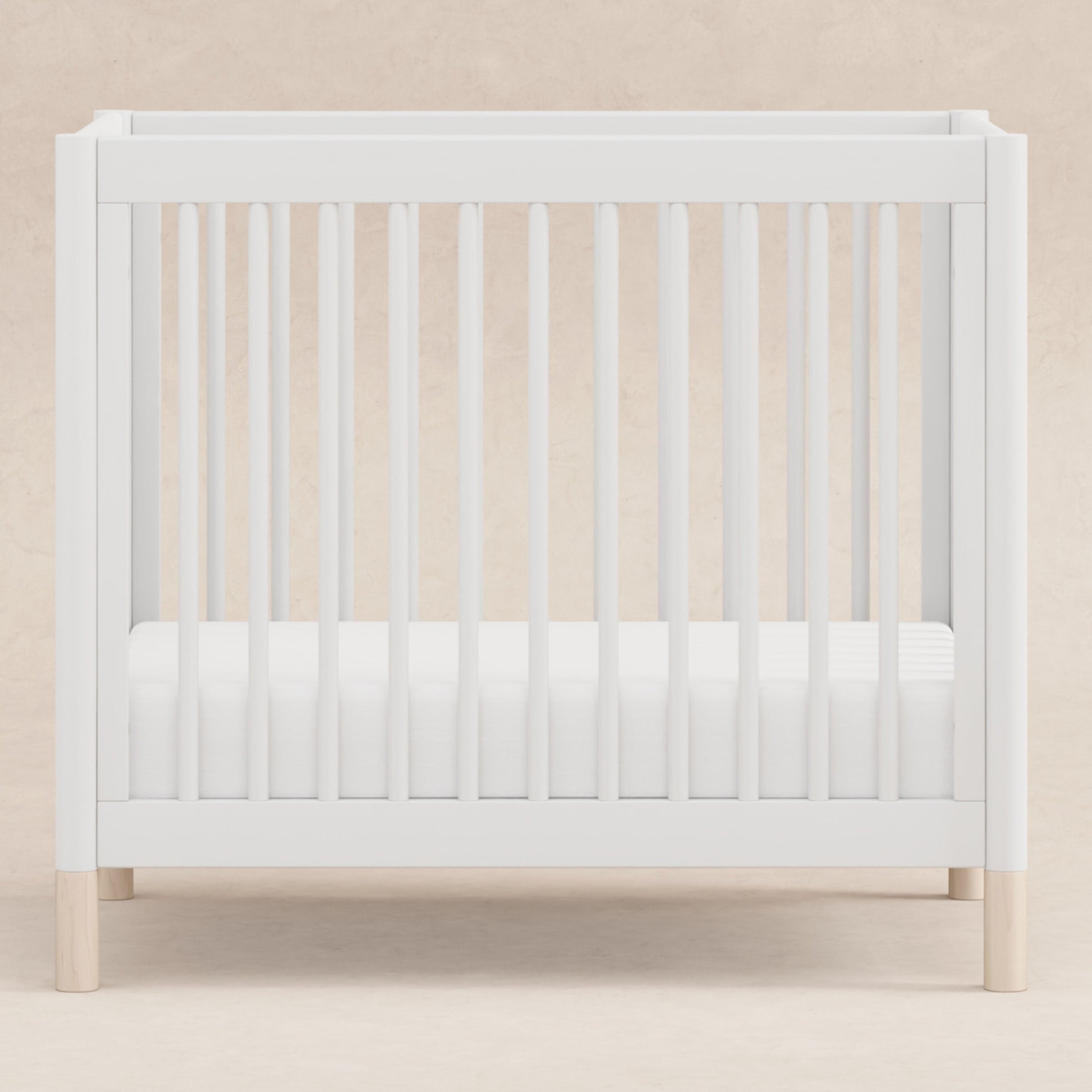 Babyletto Cribs Natural Walnut & Gold Feet Babyletto Gelato 4-in-1 Convertible Mini Crib