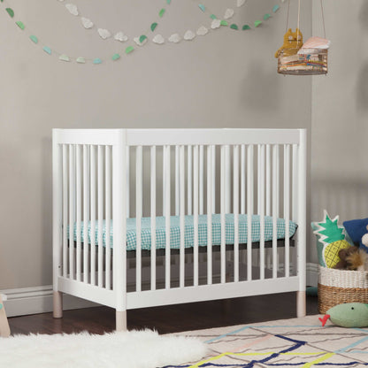 Babyletto Cribs Natural Walnut & Gold Feet Babyletto Gelato 4-in-1 Convertible Mini Crib