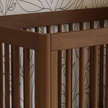 Babyletto Cribs Natural Walnut & Gold Feet Babyletto Gelato 4-in-1 Convertible Mini Crib