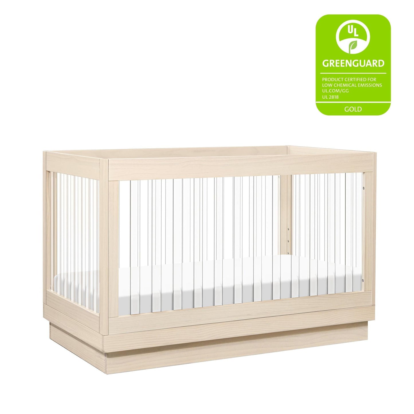 BabylettoBabyletto Harlow Acrylic 3-in-1 Convertible Crib with Toddler Bed Conversion KitBabysupermarket